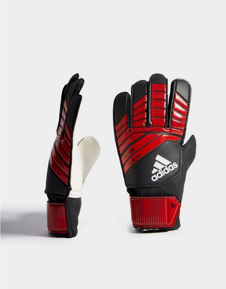 adidas Predator Målmandshandsker i rød og sort farve