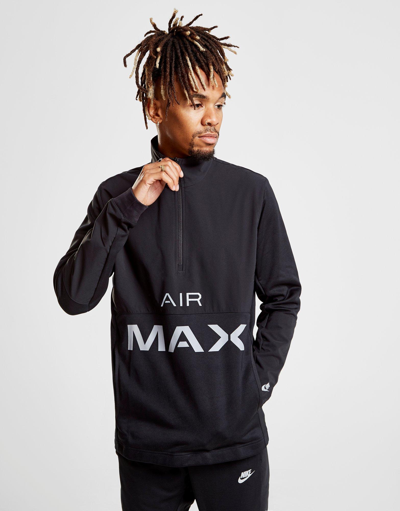 nike air max sweatshirt black