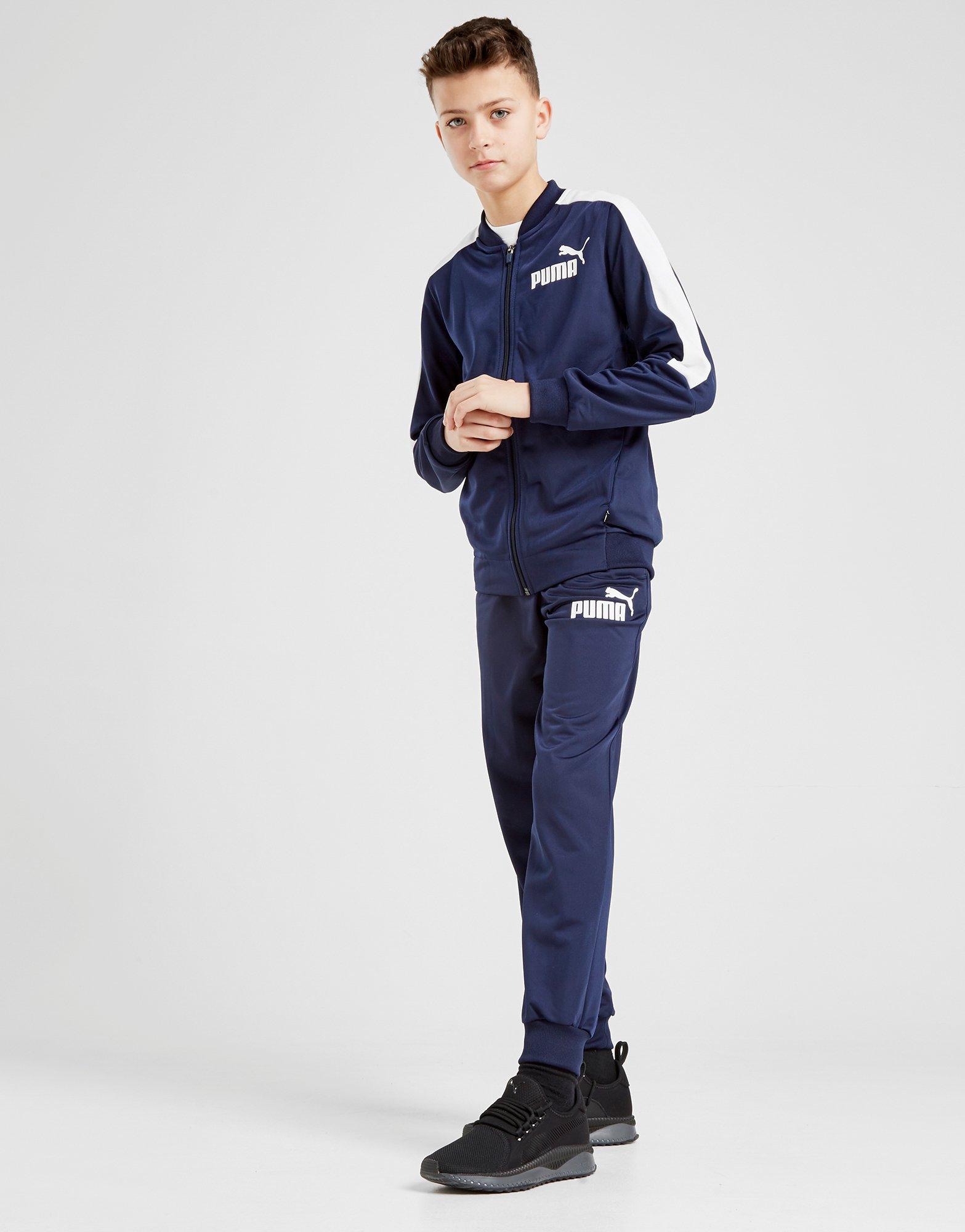 Poly Training Sports Tracksuit Navy 