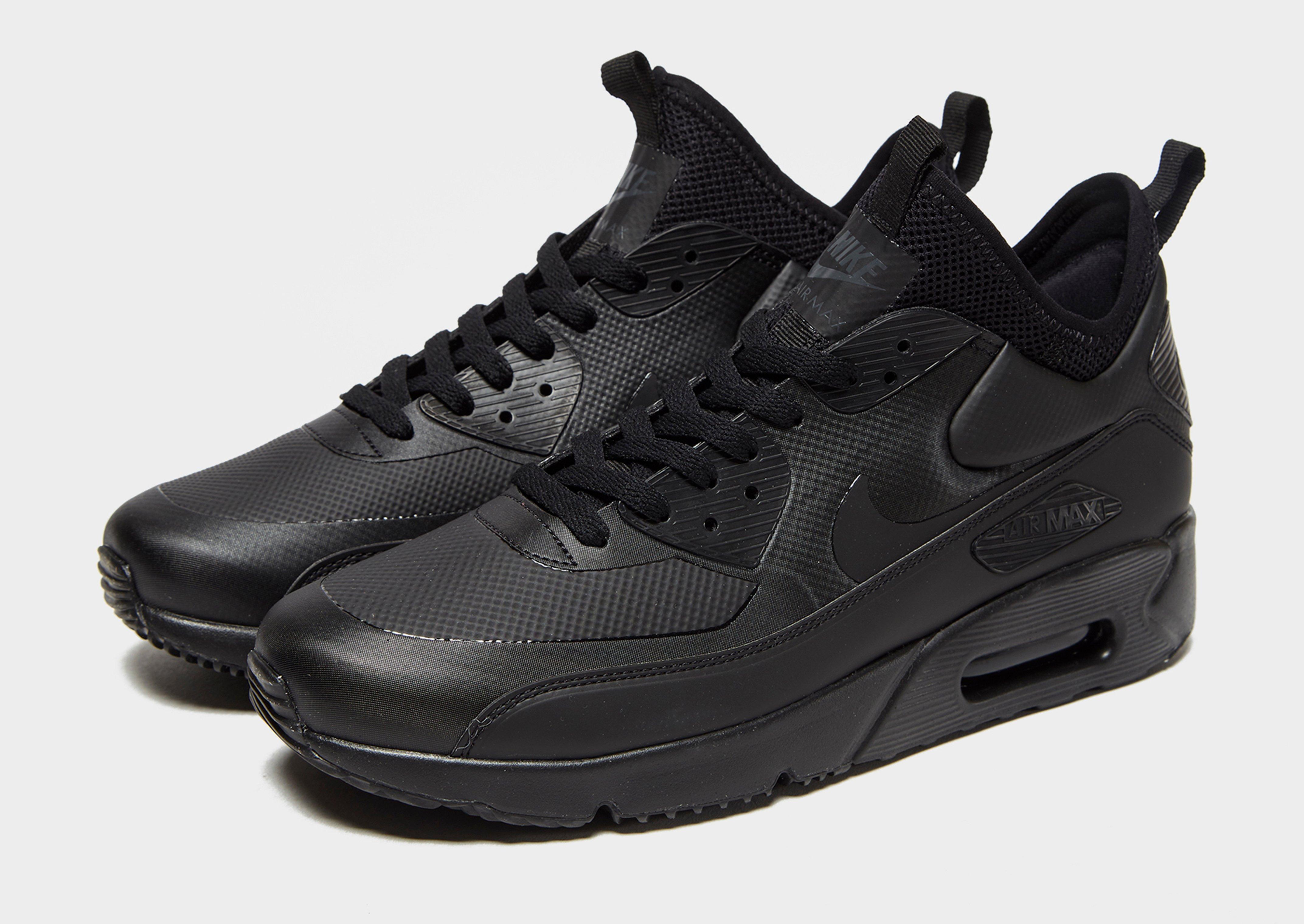 nike air max 90 mid winter triple black