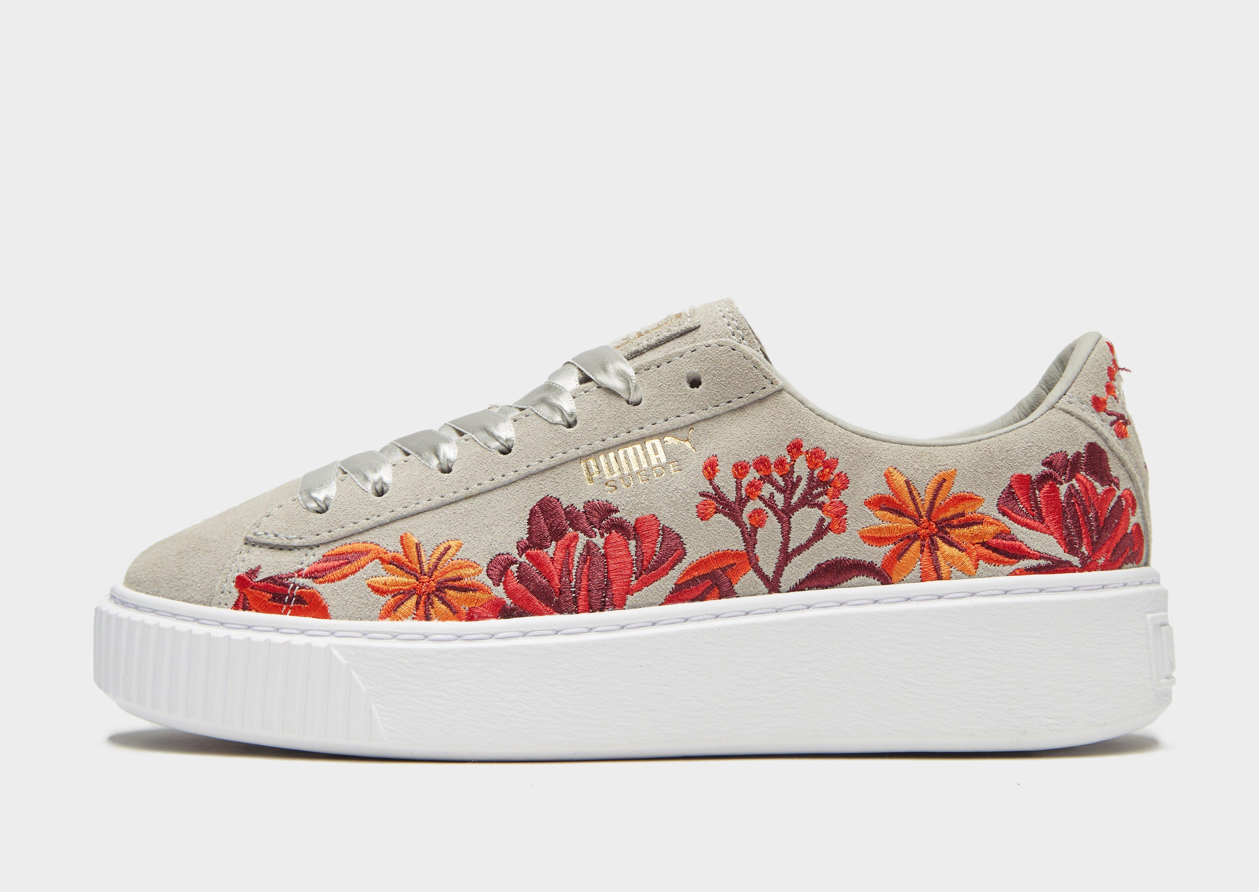 PUMA Suede Platform Floral til Kvinder