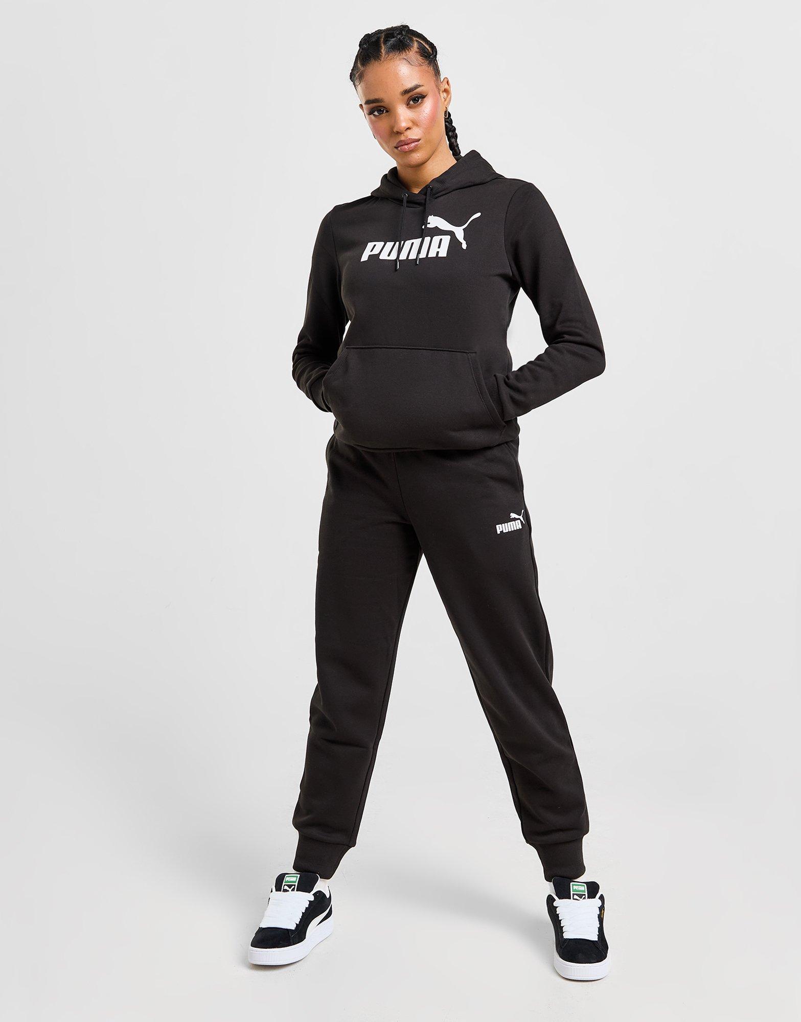 Bluză pentru femei PUMA BLUZĂ CU GLUGĂ CORE OVERHEAD HOODIE 586788 01 Negru