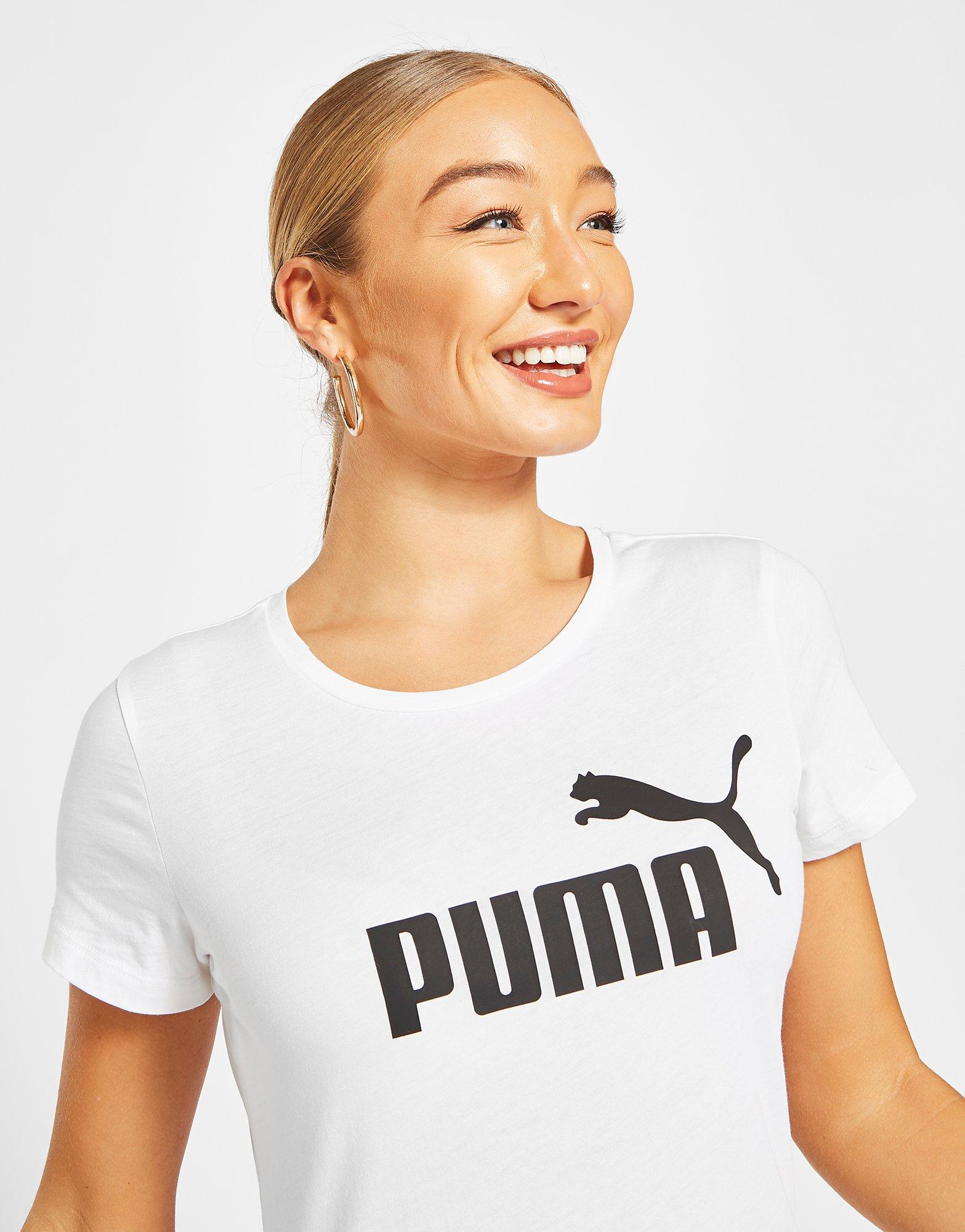 Koszulka, t-shirt damski PUMA CORE T SHIRT 58677402 Biały