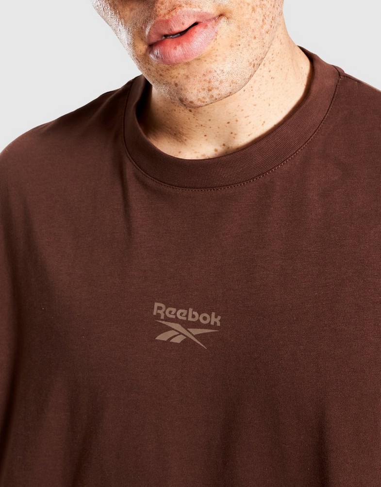 Férfi póló REEBOK PÓLÓ DANNY VARSITY 100240565 Barna
