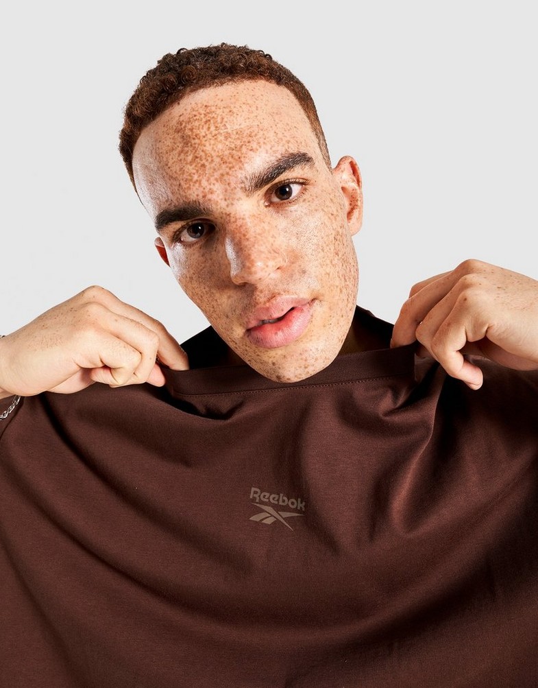 Férfi póló REEBOK PÓLÓ DANNY VARSITY 100240565 Barna