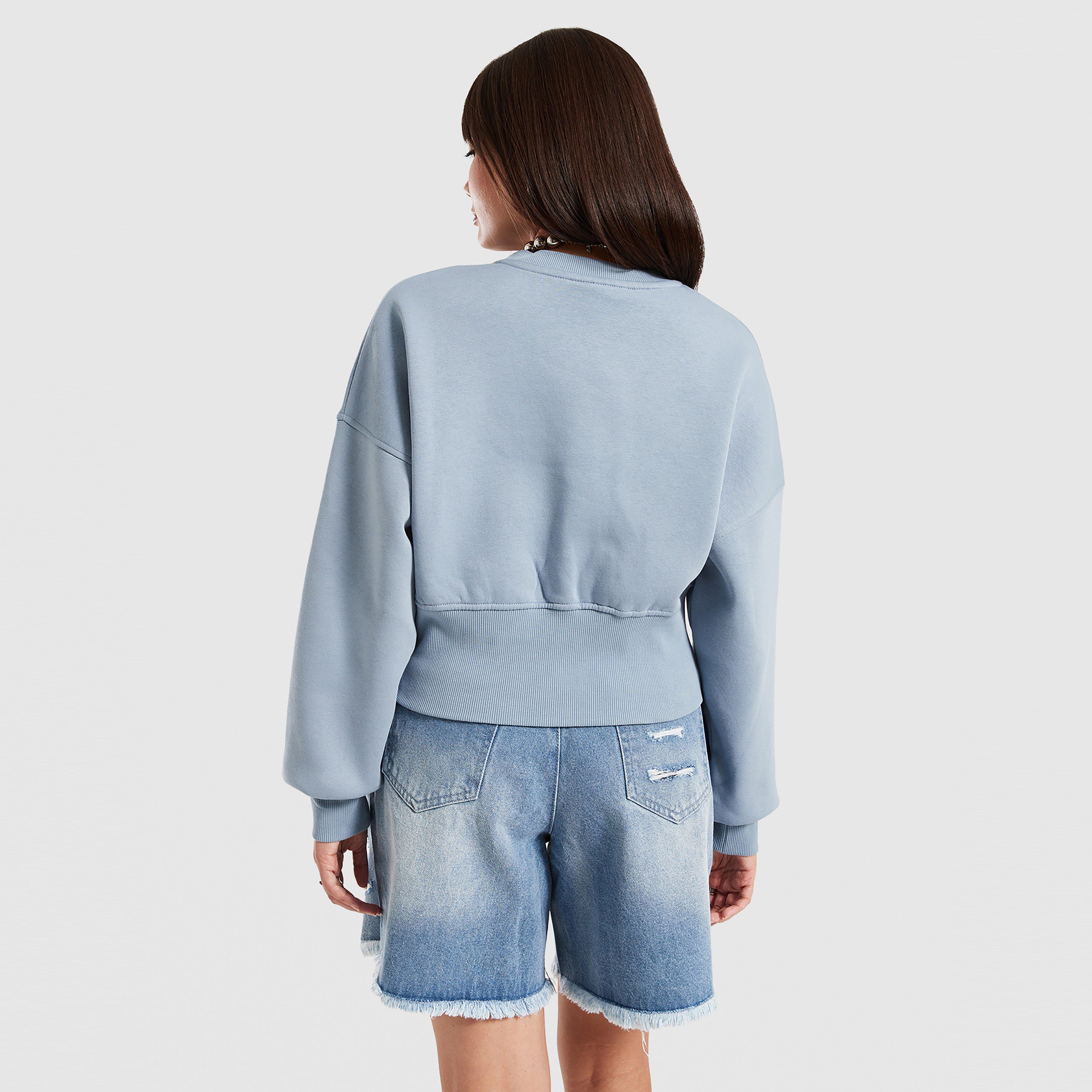 Dámska mikina REEBOK MIKINA RICHARD CROPPED CREWNECK SWEATSHIRT