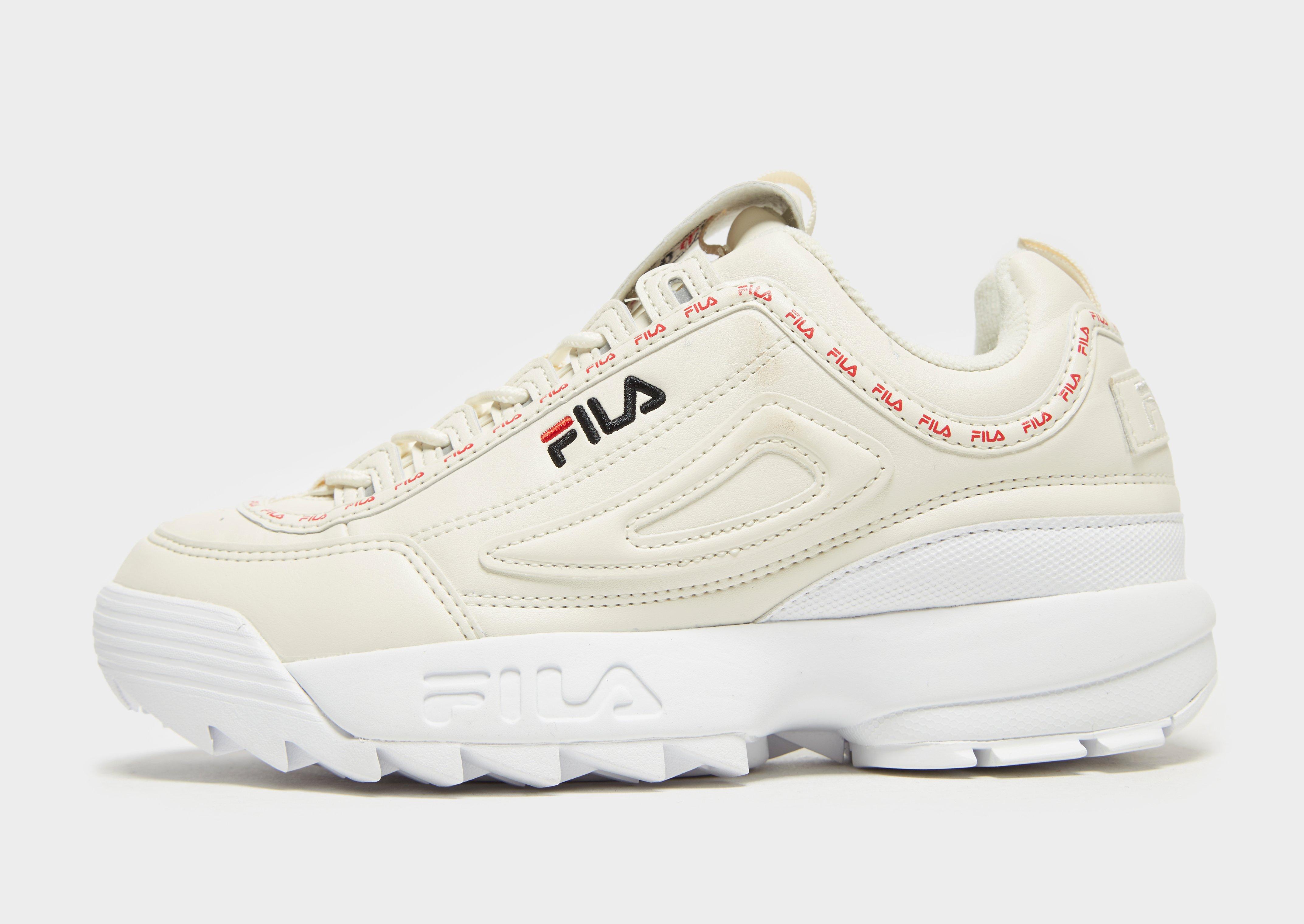New Fila Women’s Disruptor II Repeat Sneakers Cream | eBay