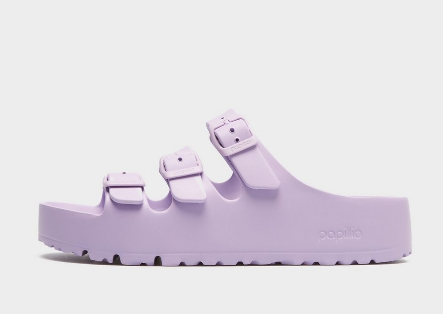 Šlepetės moterims BIRKENSTOCK FLORIDA III FLEX PLATFORM EVA CROCUS 1029698 Violetinė