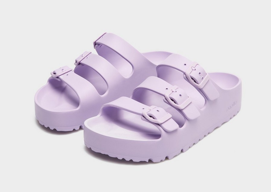 Šlepetės moterims BIRKENSTOCK FLORIDA III FLEX PLATFORM EVA CROCUS 1029698 Violetinė