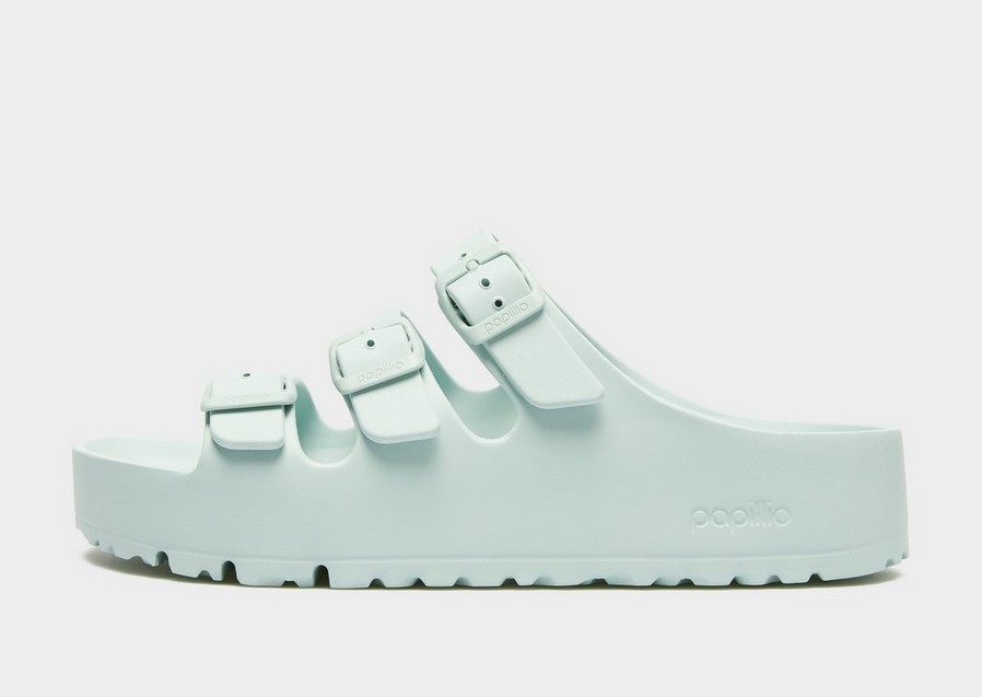 Șlapi de damă BIRKENSTOCK FLORIDA III FLEX PLATFORM EVA GREEN 1029736 Albastru