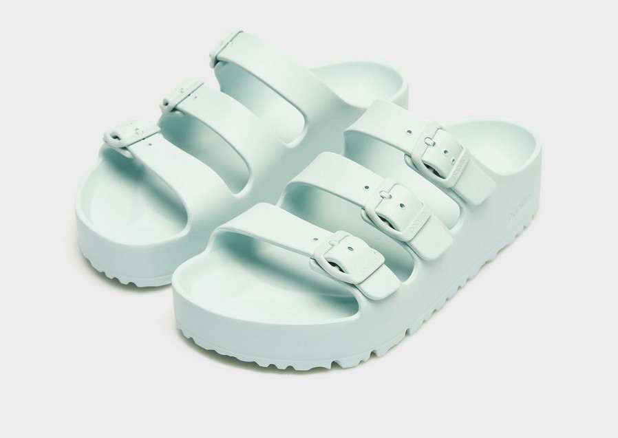 Șlapi de damă BIRKENSTOCK FLORIDA III FLEX PLATFORM EVA GREEN 1029736 Albastru