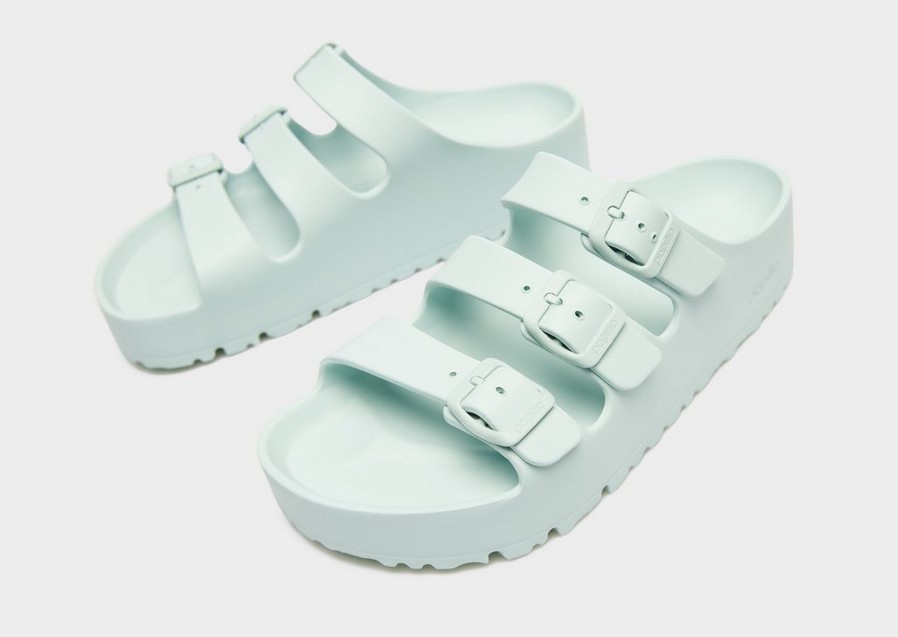 Șlapi de damă BIRKENSTOCK FLORIDA III FLEX PLATFORM EVA GREEN 1029736 Albastru