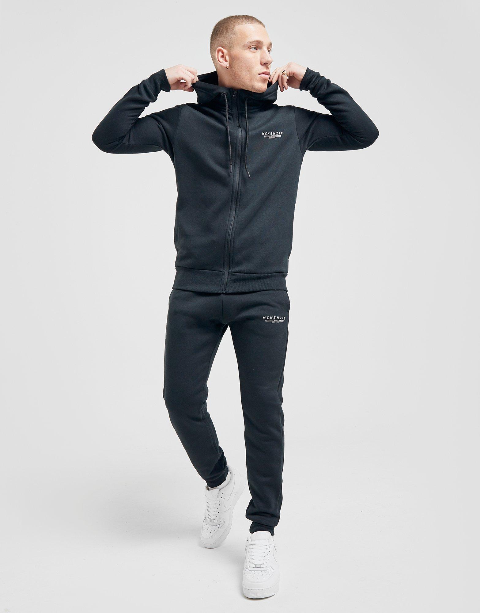 Pánska mikina MCKENZIE ESSENTIAL ZIP THROUGH HOODIE MEN'S  MCKTM12793 Čierna