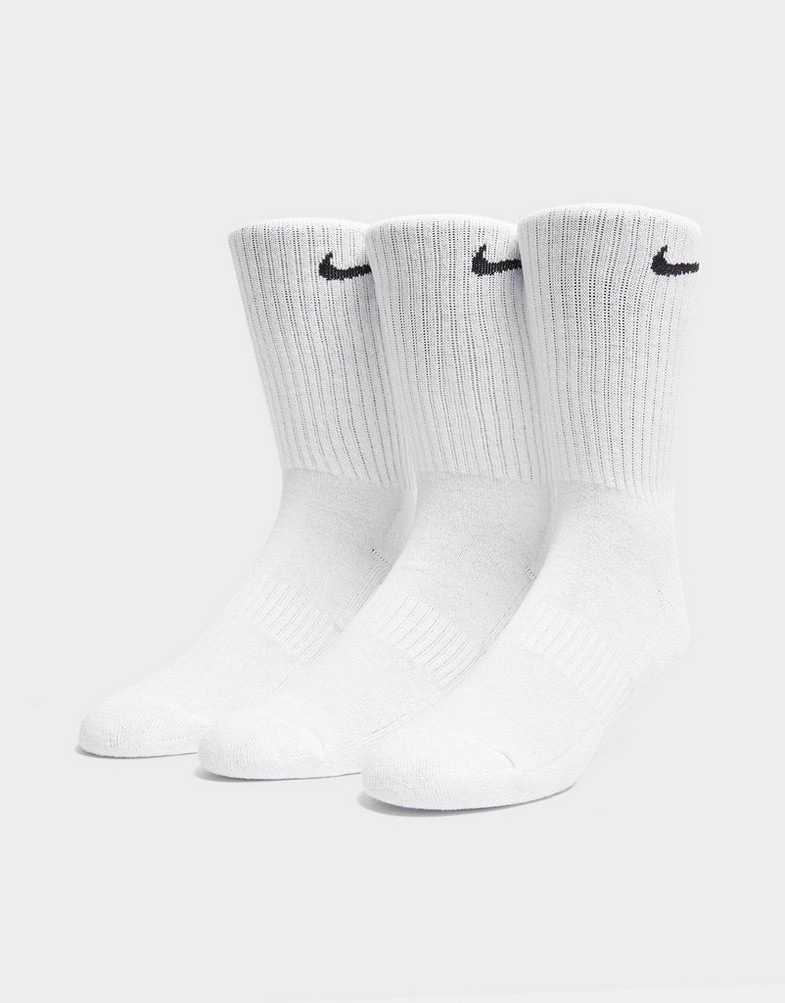Жіночі шкарпетки NIKE 3-PACK CUSHIONED CREW SOCKS  SX7664-100 Білий