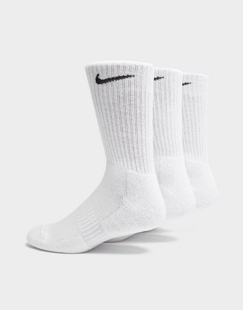 Жіночі шкарпетки NIKE 3-PACK CUSHIONED CREW SOCKS  SX7664-100 Білий