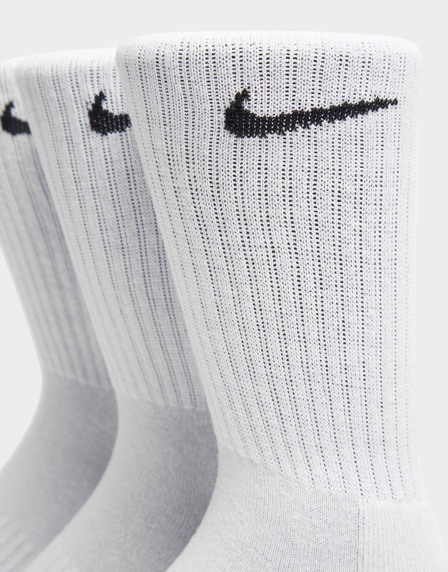 Дамски чорапи NIKE 3-PACK CUSHIONED CREW SOCKS  SX7664-100 Бял