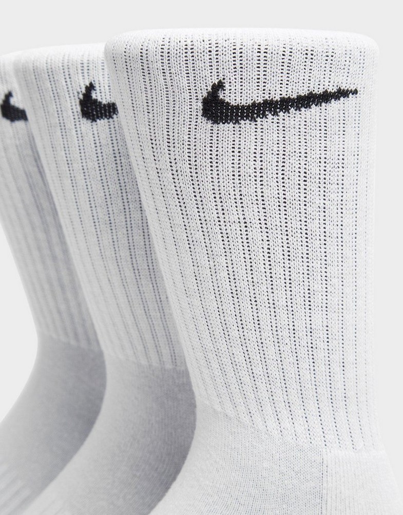 Жіночі шкарпетки NIKE 3-PACK CUSHIONED CREW SOCKS  SX7664-100 Білий