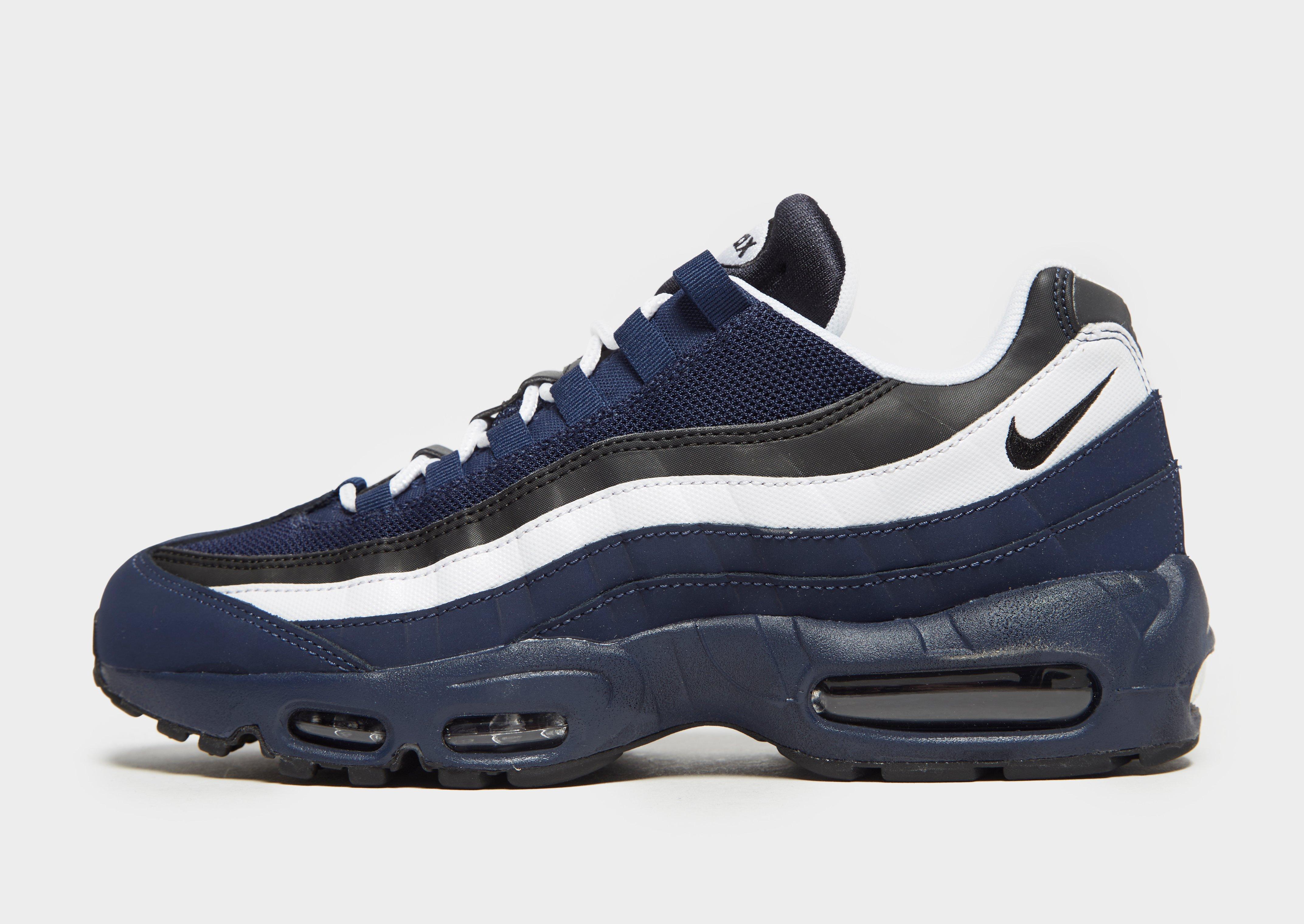 air max 95 navy blue and white