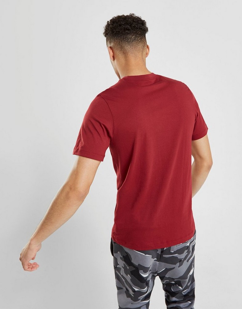 Koszulka, t-shirt męski NIKE T-SHIRT M NSW CLUB AR4997-677 Bordowy