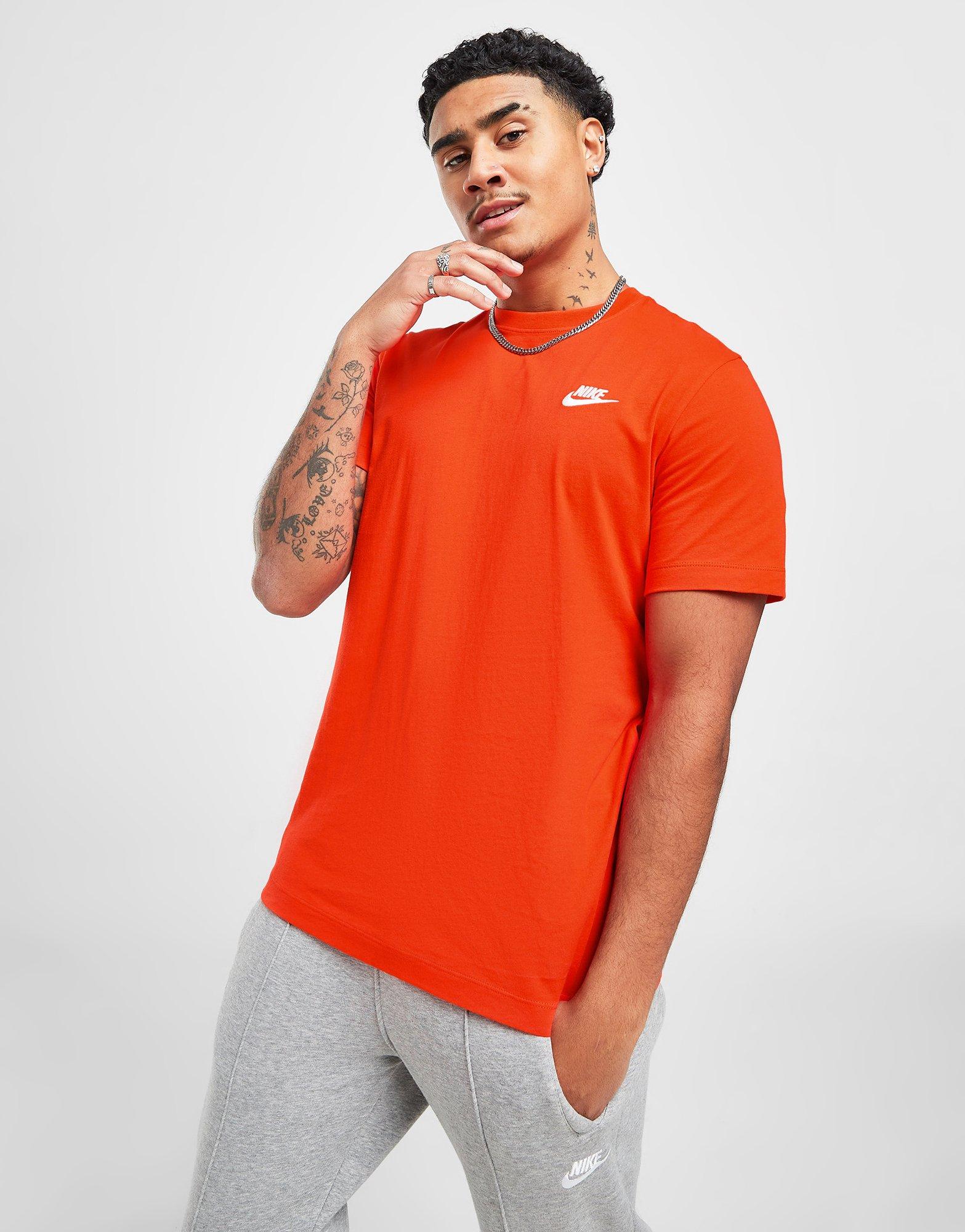 orange nike tee