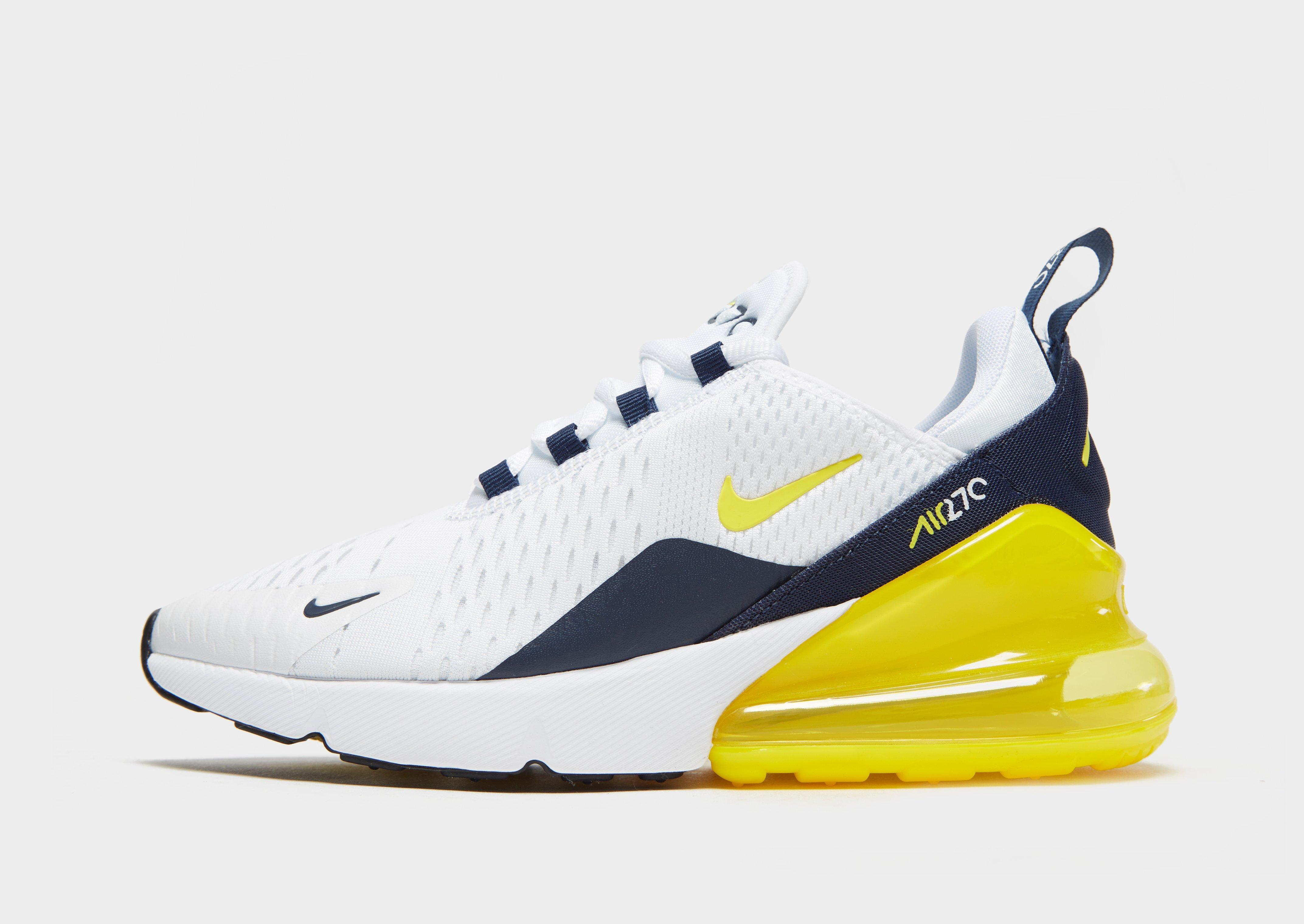air max 270 white and yellow