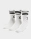 ADIDAS 3 PACK SOLID MID CREW SOCKS 