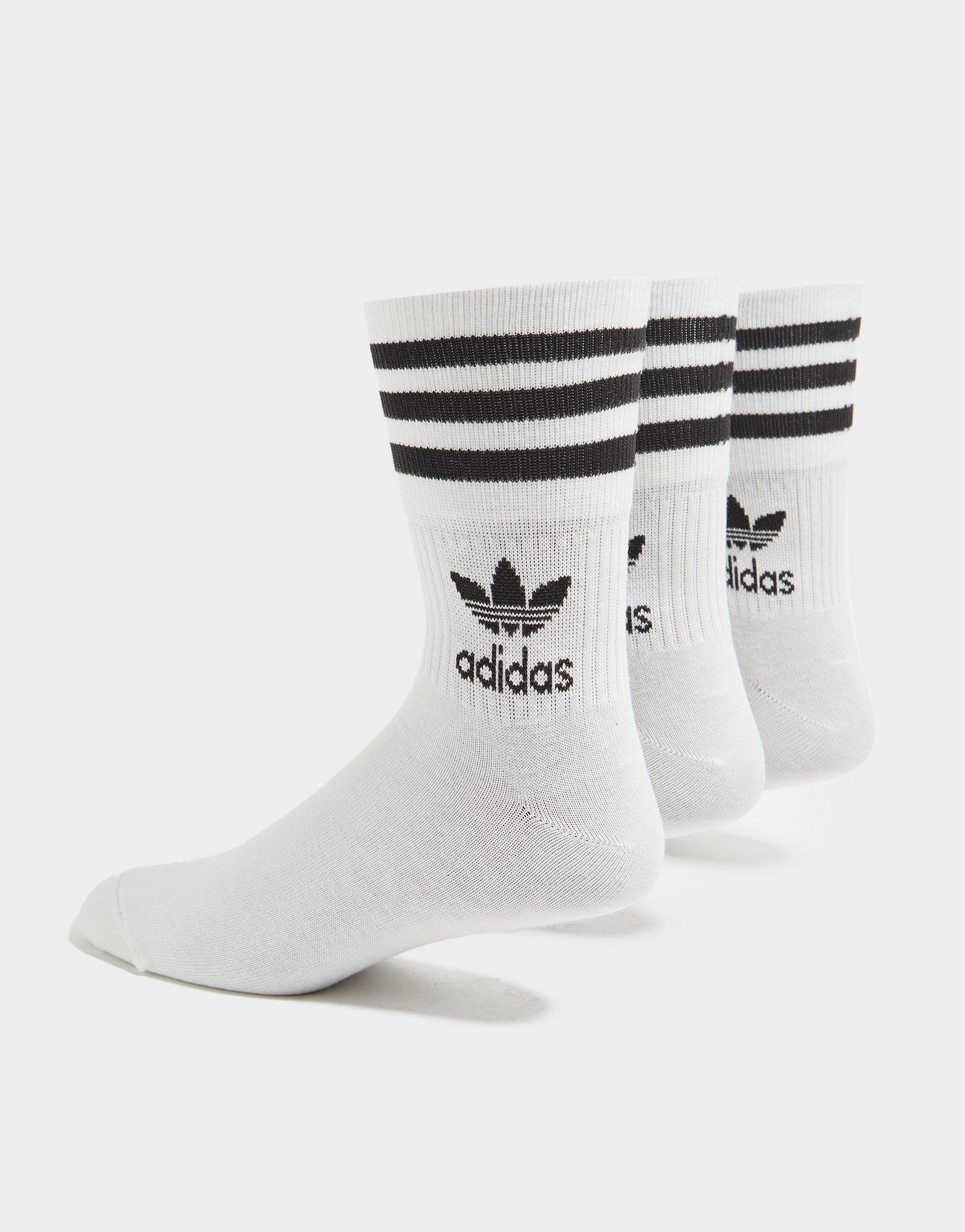 Дамски чорапи ADIDAS 3 PACK SOLID MID CREW SOCKS  GD3575 Бял