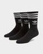 ADIDAS 3 PACK SOLID MID CREW SOCKS 