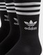 ADIDAS 3 PACK SOLID MID CREW SOCKS 