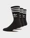 ADIDAS 3 PACK SOLID MID CREW SOCKS 