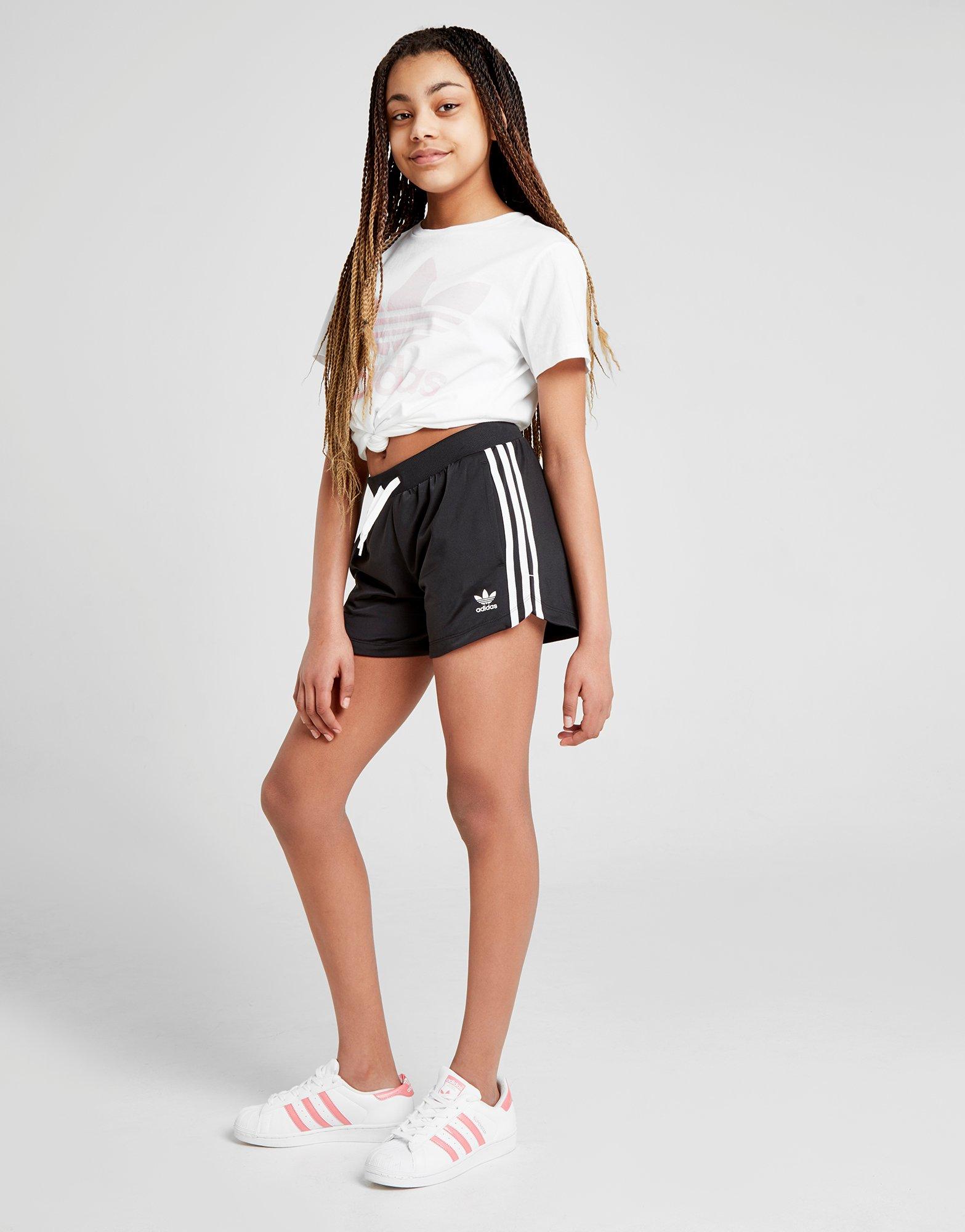 girls in adidas shorts