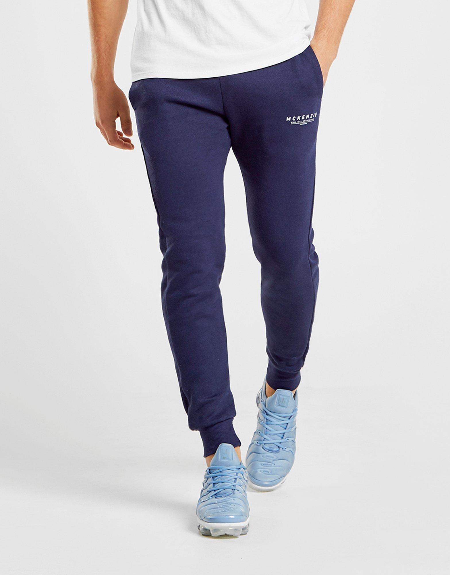 MCKENZIE SPODNIE ESSENTIAL CUFFED TRACK PANTS MCKTM12798 Granatowy