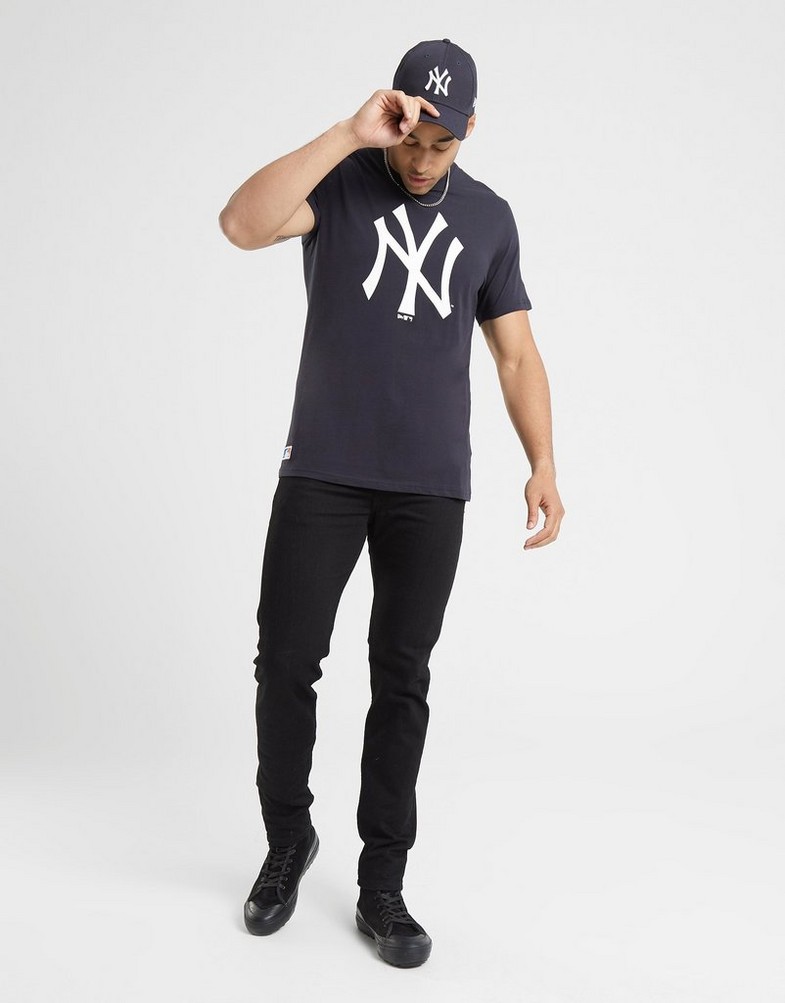 Tricou pentru bărbați NEW ERA TRICOU MLB APP NY YANKEES NAV 11204000 Negru