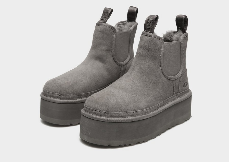 Női téli cipők UGG NEUMEL PLATFORM CHELSEA 1134526-GREY Szürke