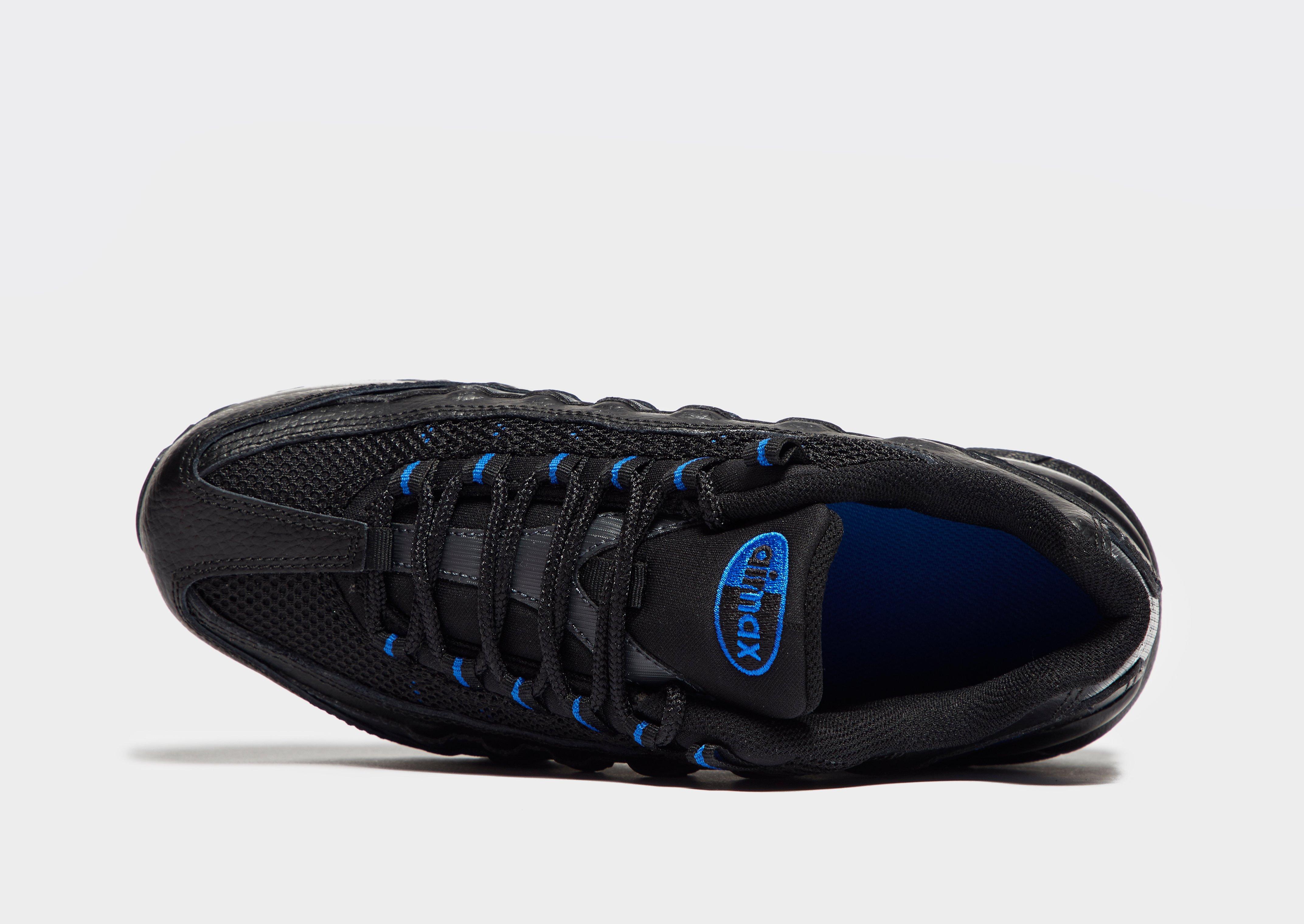 nike air max 95 junior black and blue