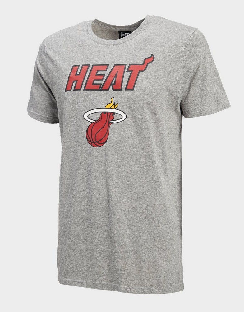 Чоловічі футболки NEW ERA ФУТБОЛКА SS NBA ТОП 6 MIAMI HEAT MIAMI HEAT LGH 11530751 Сірий