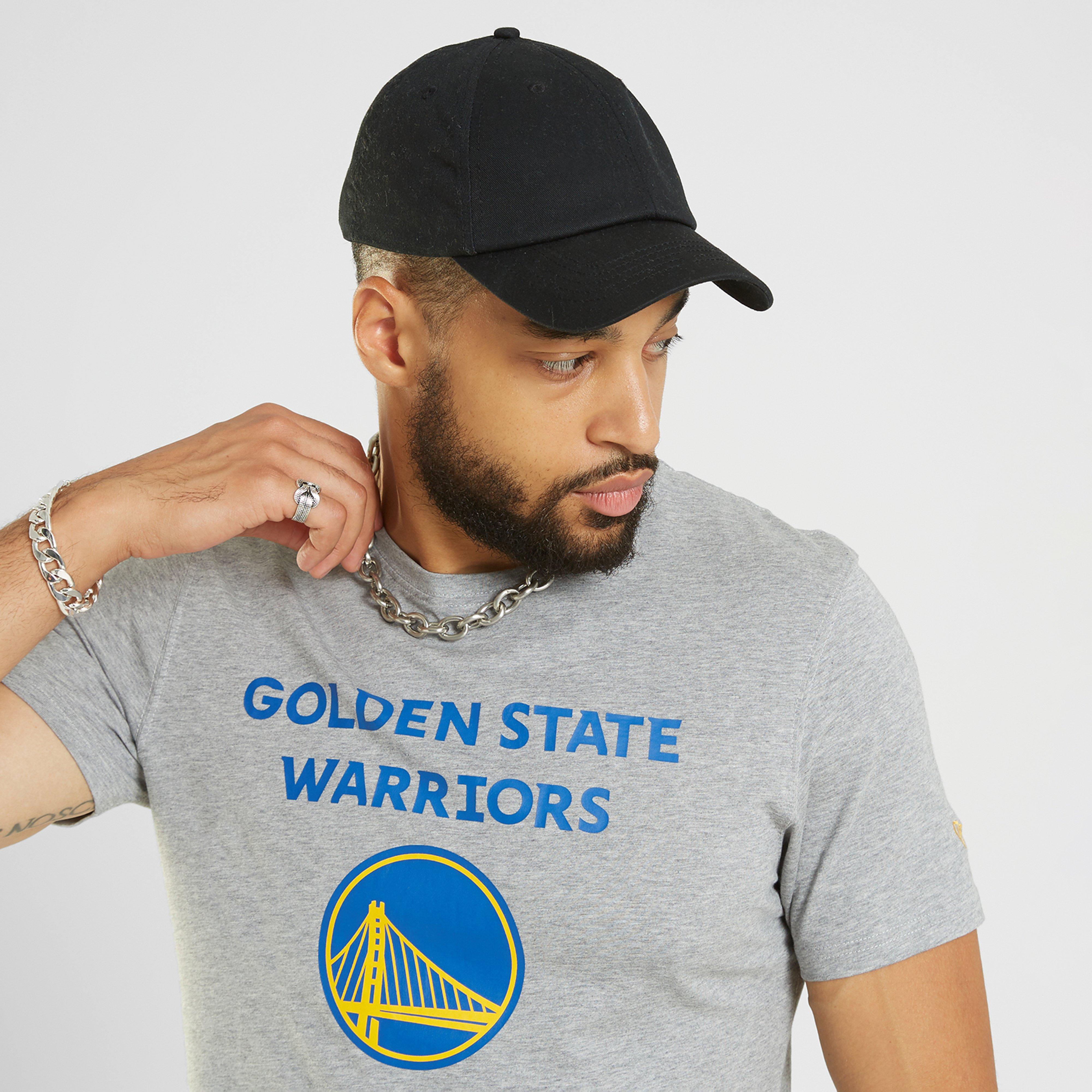 Tricou pentru bărbați NEW ERA TRICOU SS NBA LOGO GOLDEN STATE WARRIORS LIGHT GREY