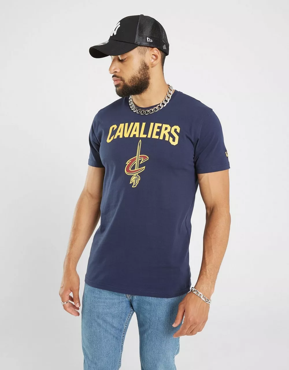 NEW ERA ФУТБОЛКА SS NBA LOGO CLEVELAND CAVALIERS OCEANSIDE B, фото 1 з 5
