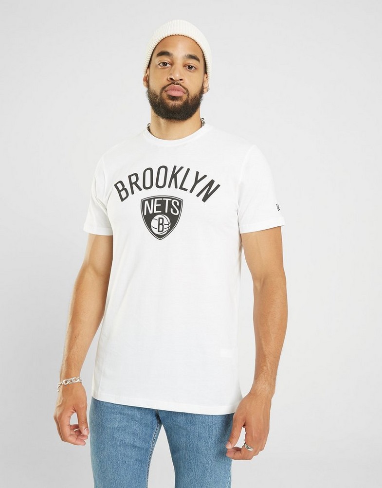 Tricou pentru bărbați NEW ERA TRICOU SS NBA TOP 6 BROOKLYN NETS BROOKLYN NETS WHI 11530756 Alb