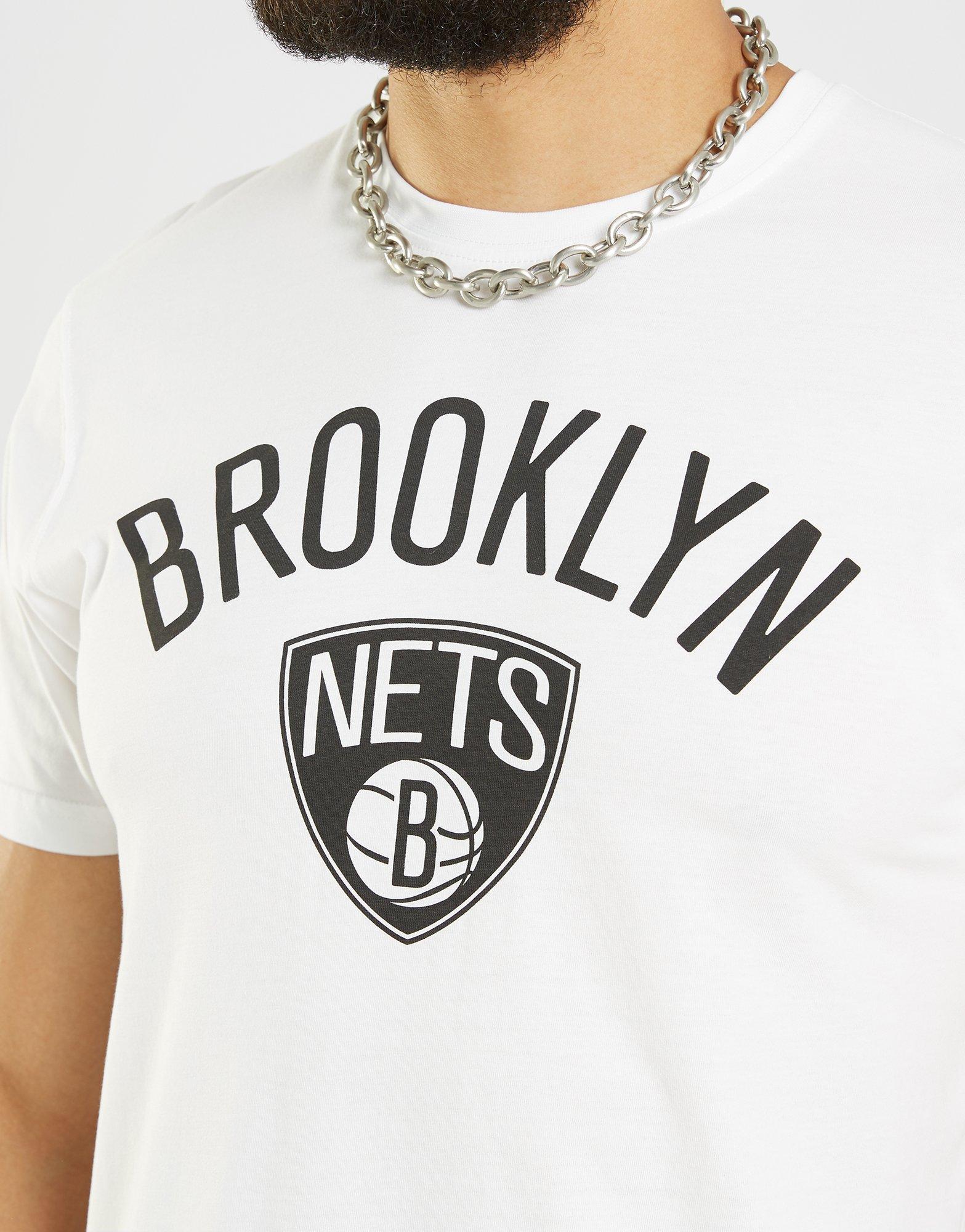 Koszulka, t-shirt męski NEW ERA T-SHIRT SS NBA TOP 6 BROOKLYN NETS BROOKLYN NETS WHI 11530756 Biały