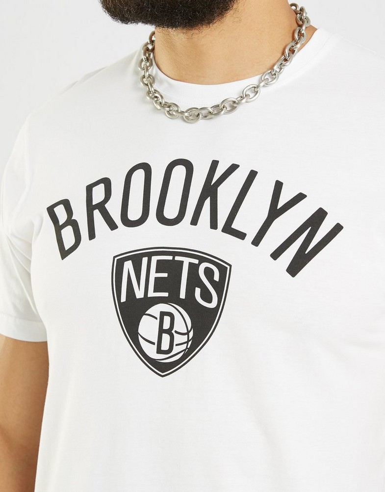 Tricou pentru bărbați NEW ERA TRICOU SS NBA TOP 6 BROOKLYN NETS BROOKLYN NETS WHI 11530756 Alb