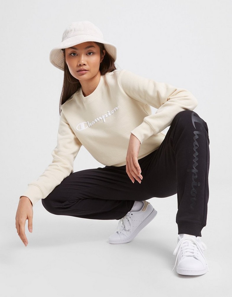 Bluza damska CHAMPION BLUZA CREWNECK SWEATSHIRT 115391YS014 Beżowy