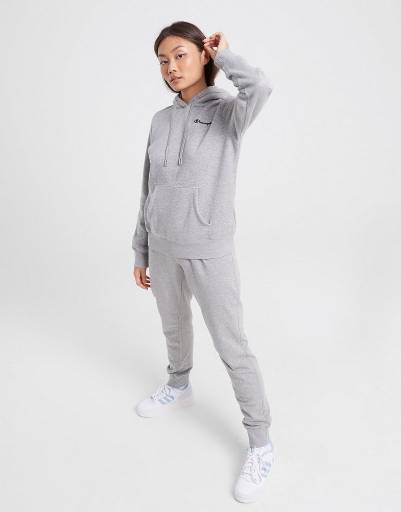 Dámska mikina CHAMPION MIKINA S KAPUCŇOU HOODED SWEATSHIRT 115395EM006 Sivá