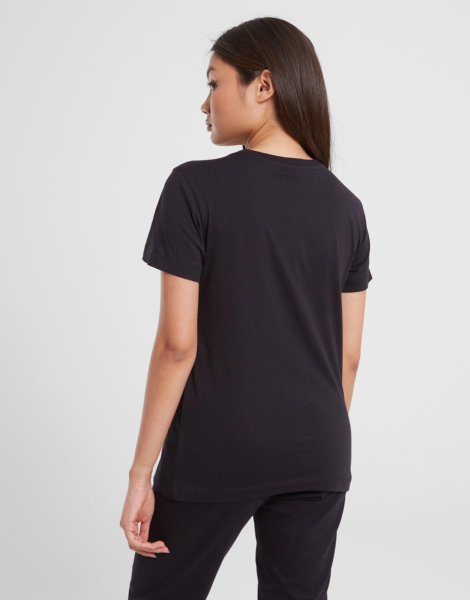 Moteriški marškinėliai CHAMPION MARŠKINĖLIAI CREWNECK MARŠKINĖLIAI 115422KK002 Juoda