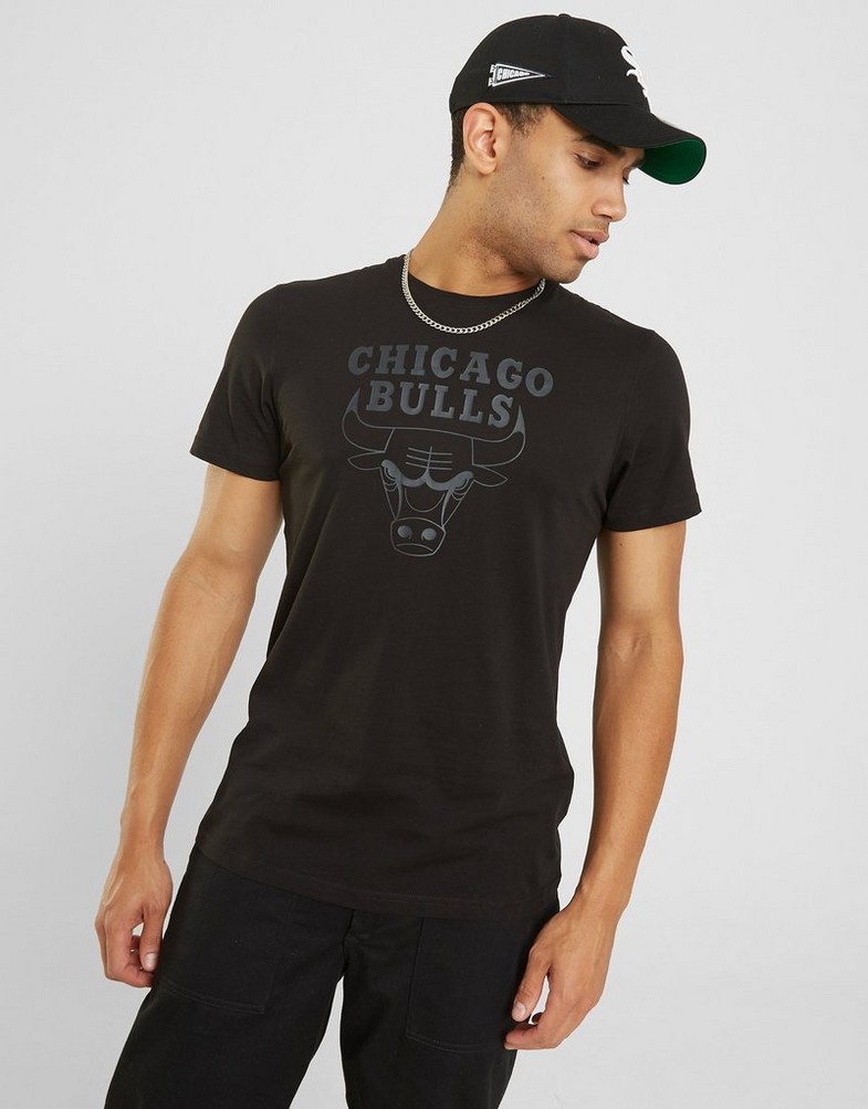 Tricou pentru bărbați NEW ERA TRICOU SS NBA REMAINING BULLS CHICAGO BULLS BLKBLK 11546155 Negru