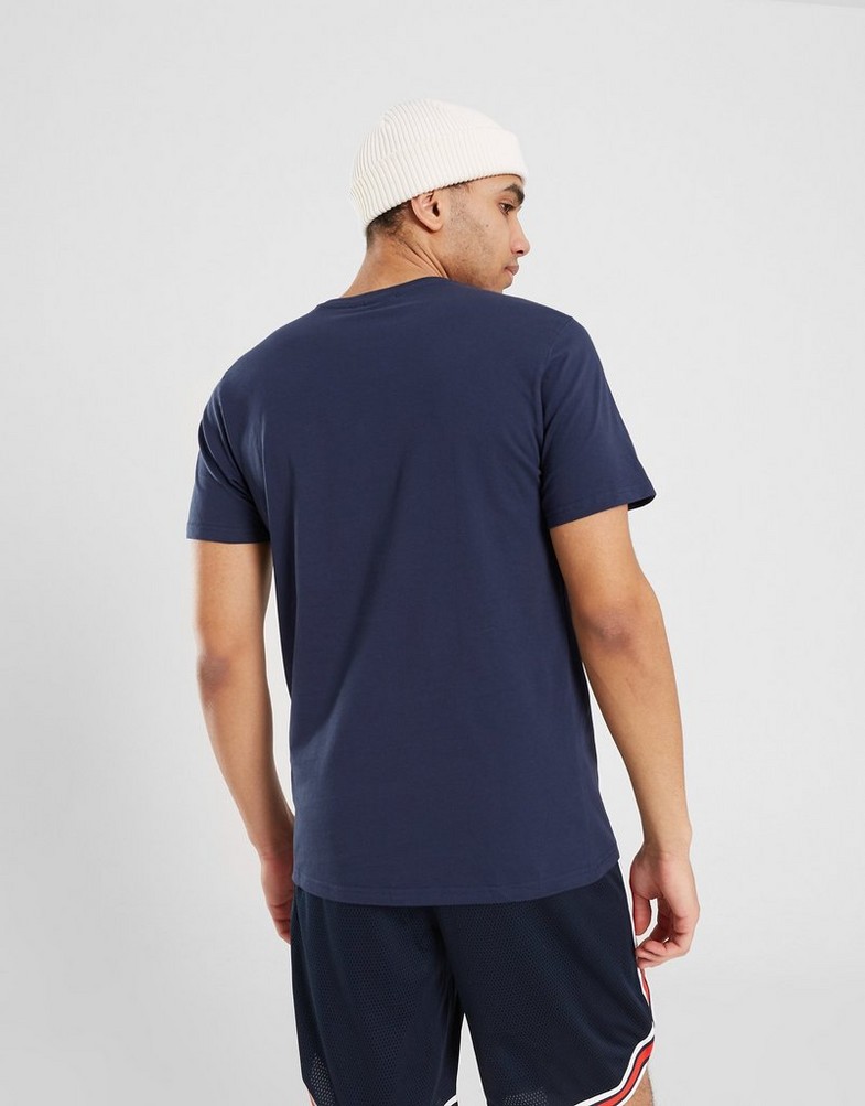 Koszulka, t-shirt męski NEW ERA T-SHIRT NBA SS TEE HORNETS CHARLOTTE HORNETS OSB 11546156 Granatowy