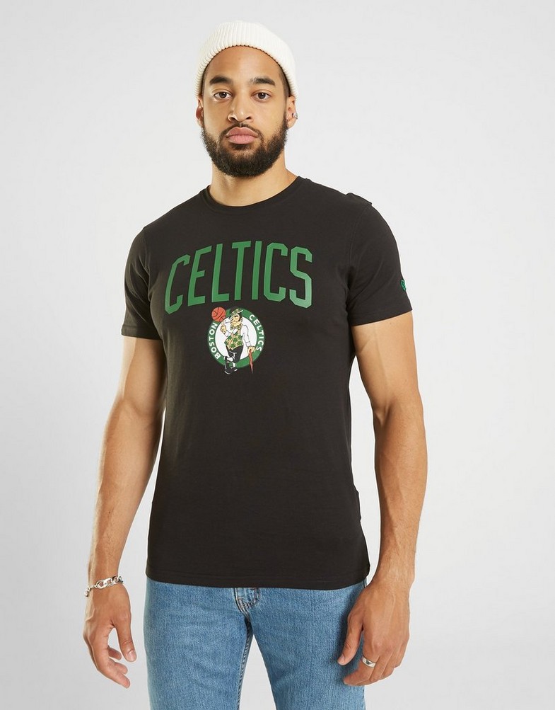 Koszulka, t-shirt męski NEW ERA T-SHIRT SS TEAM LOGO CELTICS BOSTON CELTICS BLK 11546157 Czarny