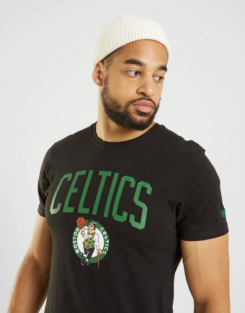 Koszulka, t-shirt męski NEW ERA T-SHIRT SS TEAM LOGO CELTICS BOSTON CELTICS BLK 11546157 Czarny