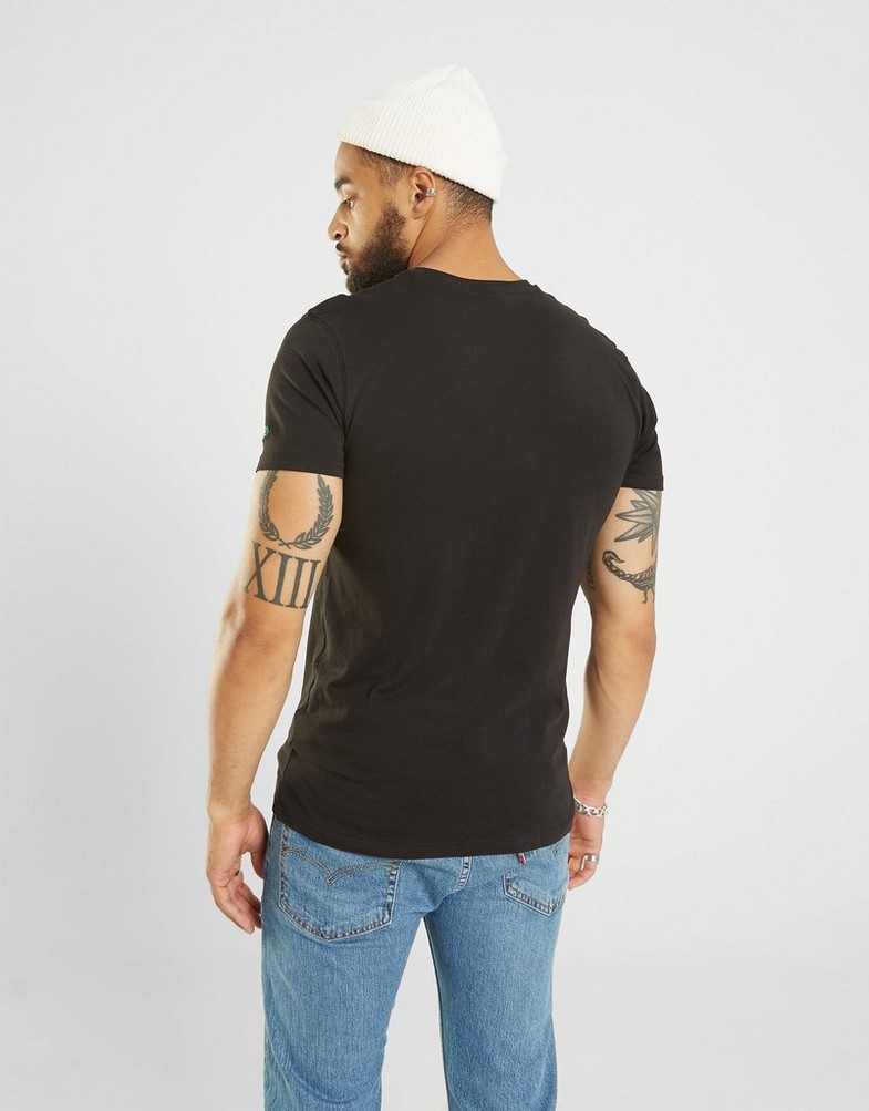 Koszulka, t-shirt męski NEW ERA T-SHIRT SS TEAM LOGO CELTICS BOSTON CELTICS BLK 11546157 Czarny