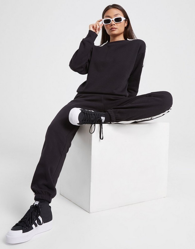 Dámske nohavice CHAMPION NOHAVICE  ELASTIC CUFF PANTS 115576KK001 Čierna